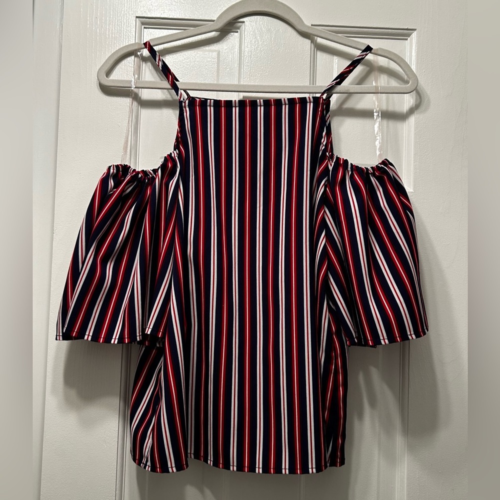 CraveFame by Almost Famous Off Shoulder Striped Top